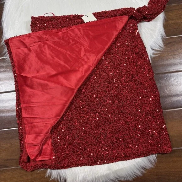 Never Fully Dressed Size US 2 / UK 6 / EU 34 Red Sequin Jasper Wrap Skirt  is available for purchase on au PAY Market - Imported Goods Online Store  Co.Ltd. |